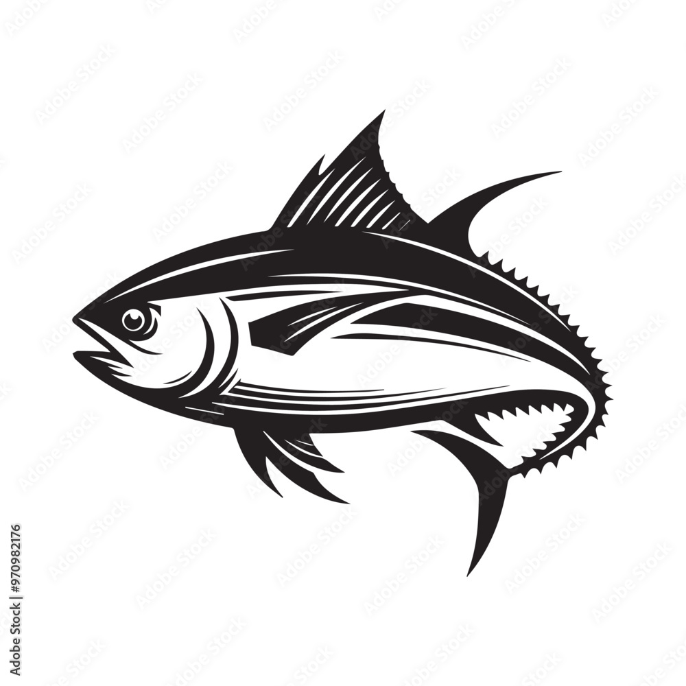 Fototapeta premium Creative Set Of A Fish Vector Design.