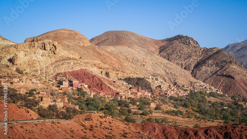 Konstfotografi The landscape of Ait Bouguemez Valley in Morocco