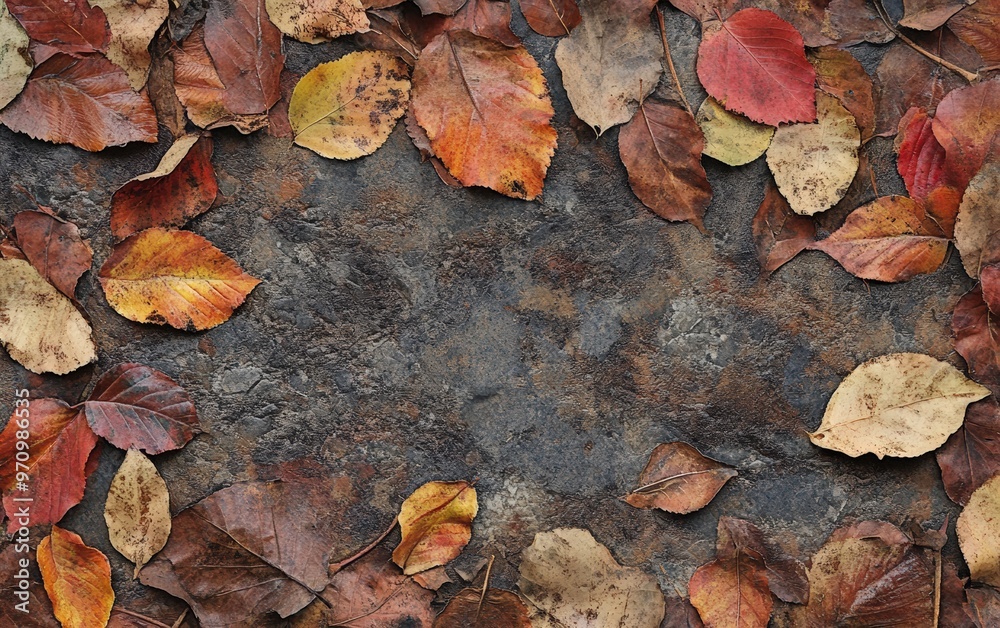 Autumn background texture. Leaves rainy clouds day.
Autumn background texture. Leaves rainy clouds day.