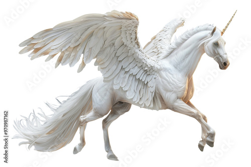 Wallpaper Mural Realistic Pegasus image with a transparent background. Ai generated. Torontodigital.ca