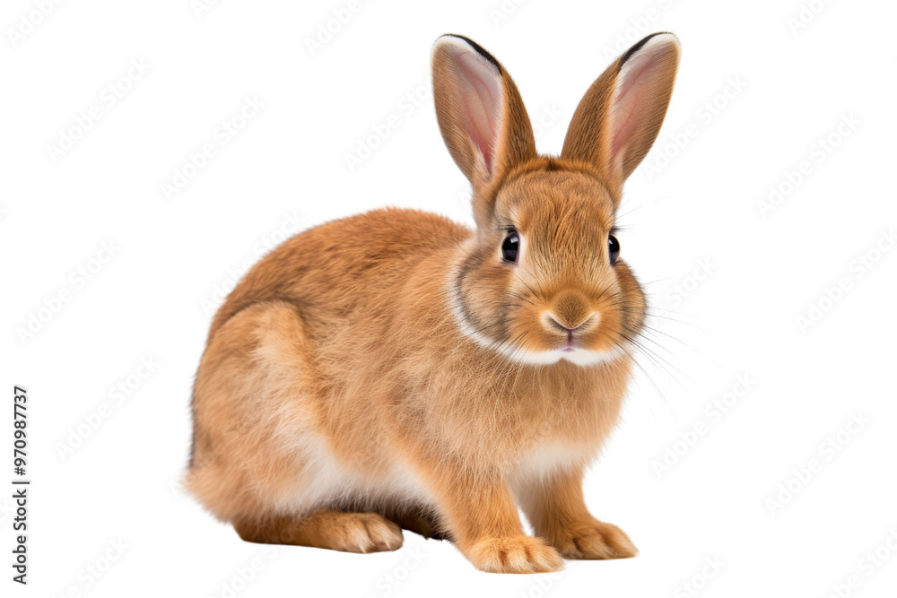 Realistic Rabbit image with a transparent background. Ai generated. Realistic Rabbit image with a transparent background. Ai generated.