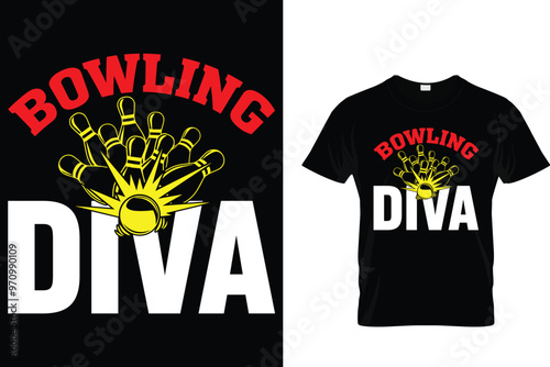 Bowling diva - Bowling T shirt