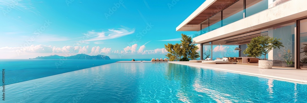 A luxury seaside home featuring an infinity pool and stunning ocean ...