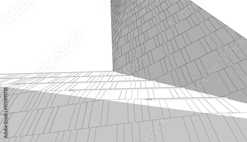 architecture building vector 3d rendering