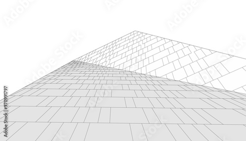 architecture building vector 3d rendering