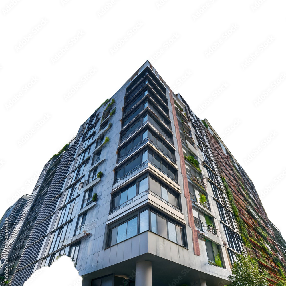 Fototapeta premium PNG building on white or transparent background