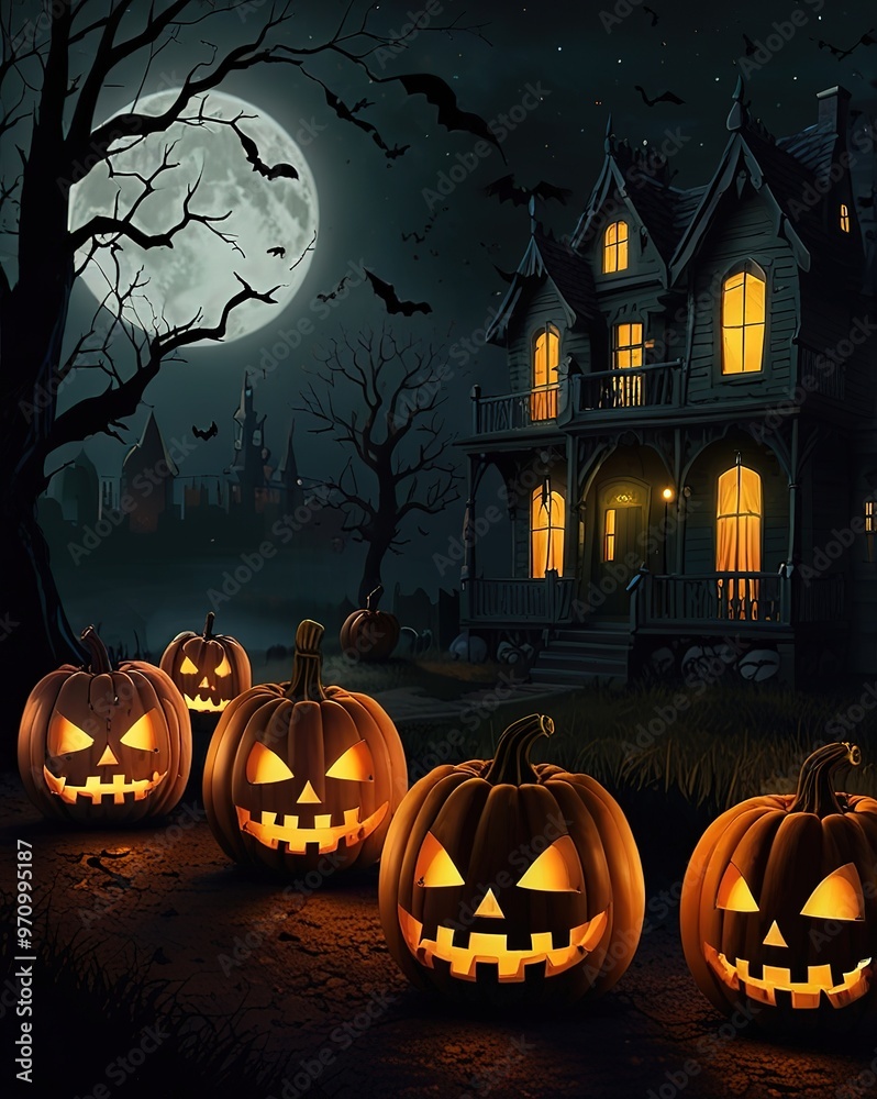 halloween background with pumpkin halloween background with pumpkin