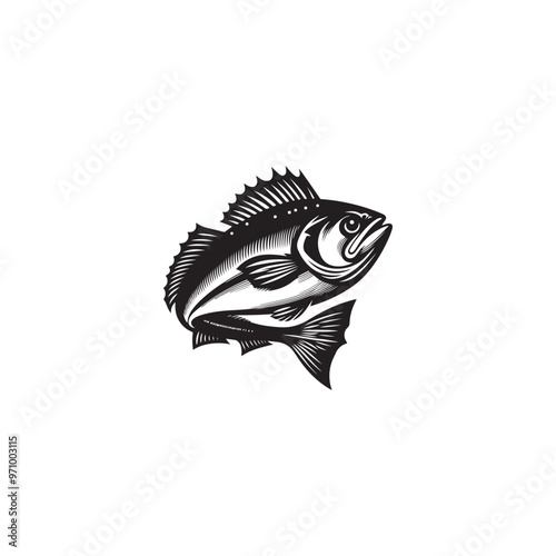 fish silhouette vector 