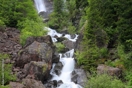 Grawa-Wasserfall des Sulzaubaches im Subaital, Tirol, Österreich photo