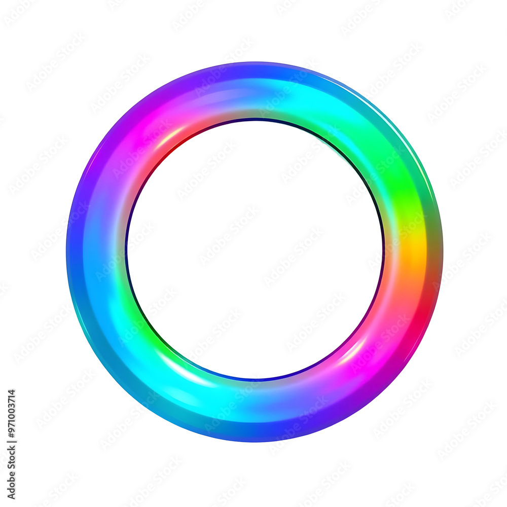 Rainbow circle frame isolated on transparent background. Rainbow circle frame isolated on transparent background.