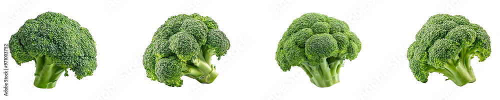 Set, collection of Broccoli vegetable isolated on transparent background. Set, collection of Broccoli vegetable isolated on transparent background.