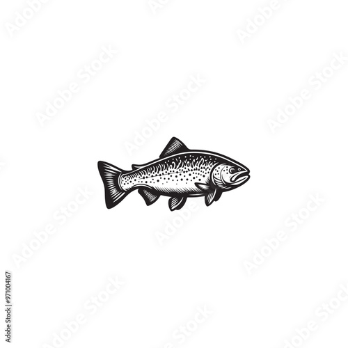 fish silhouette vector 