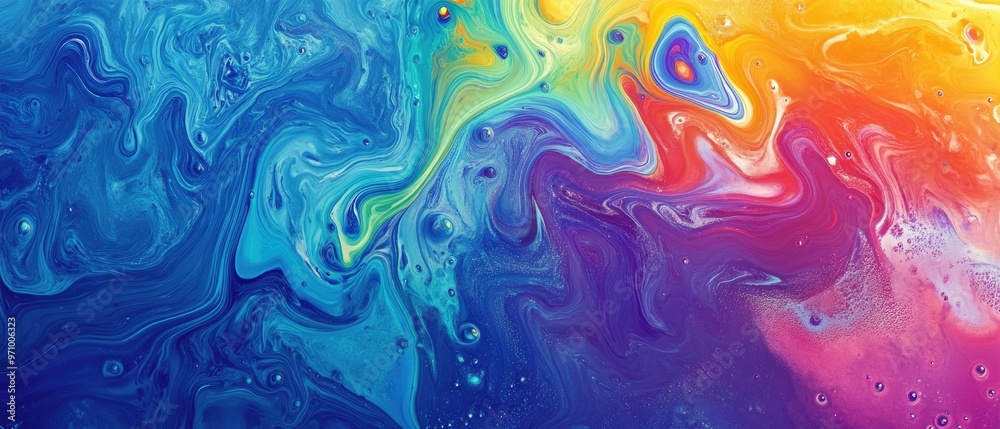 Abstract chromatic liquid effect stock illustration Abstract chromatic liquid effect stock illustration