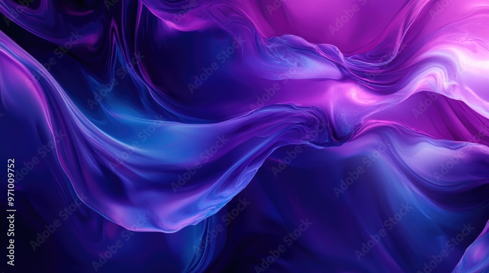 Fototapeta premium Vibrant abstract background blending violet and blue hues featuring striking contrasts of dark and light tones A surreal canvas reflecting modern art aesthetics for various projects