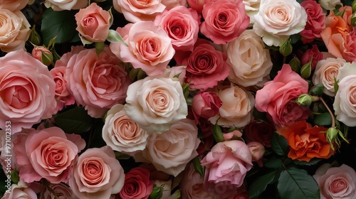 Need for spring: full frame seamless pink rose pattern for floral design