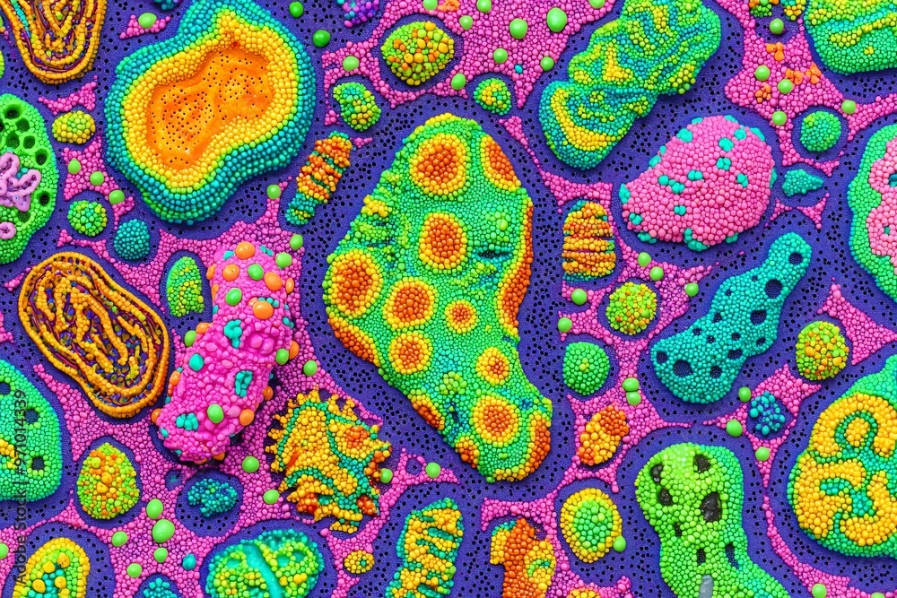 Abstract Colorful Dot Pattern Abstract Colorful Dot Pattern