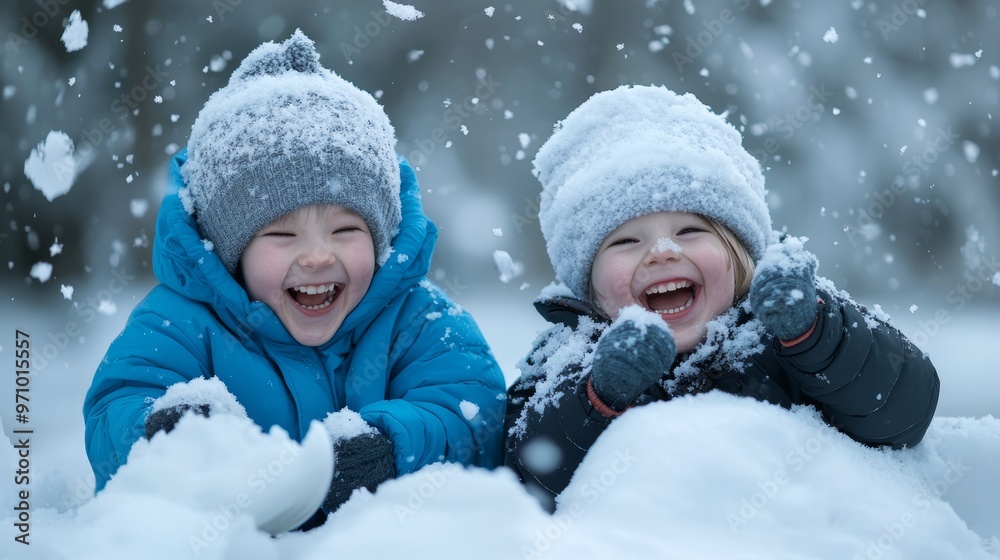 Explain how this moment of shared joy in the snow can be used as a metaphor for finding happiness in simple, fleeting moments, Explain how this moment of shared joy in the snow can be used as a metaphor for finding happiness in simple, fleeting moments,