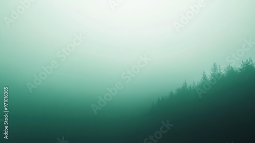 Misty Forest Silhouette