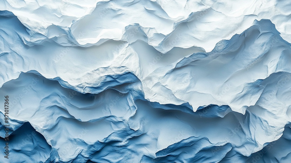 an Surface of wet, crumpled glued paper, creating an interesting texture for design purposes. an Surface of wet, crumpled glued paper, creating an interesting texture for design purposes.