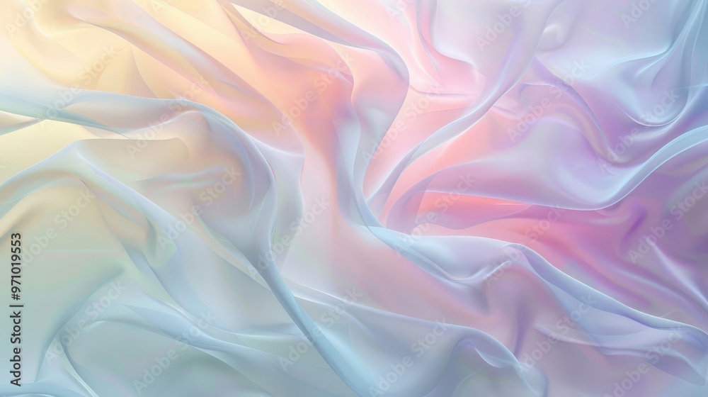 Fototapeta premium Soft pastel gradients merging seamlessly in a dreamy backdrop