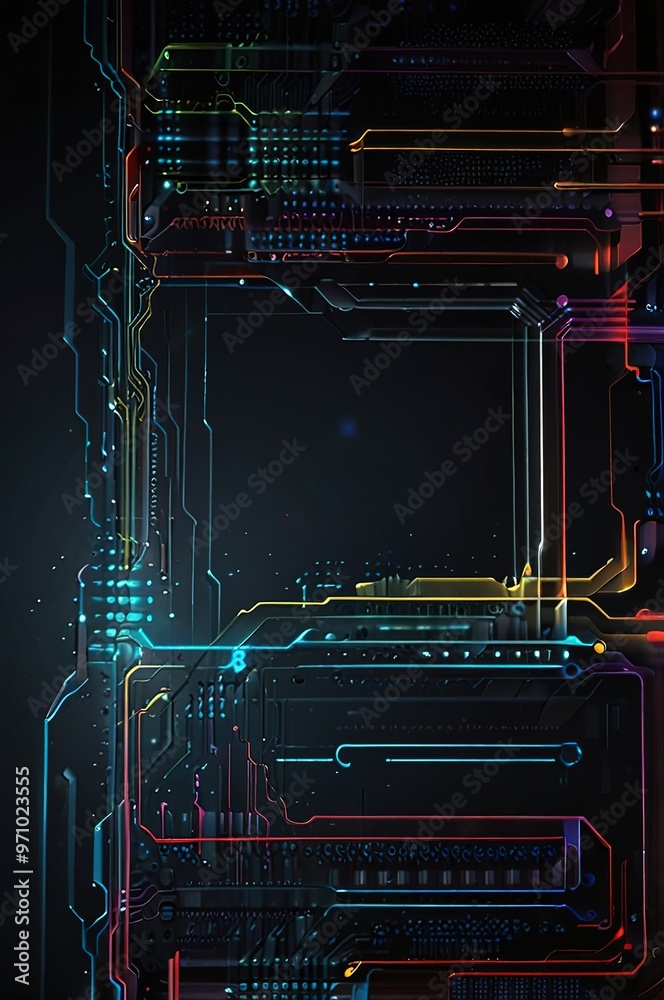 Fototapeta premium techno background
