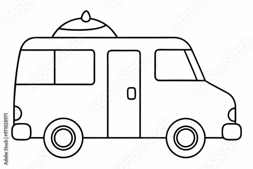 Wallpaper Mural truck isolated on white Torontodigital.ca