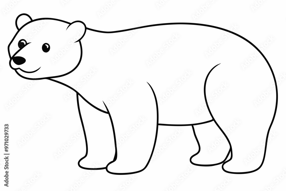 Fototapeta premium polar bear vector illustration