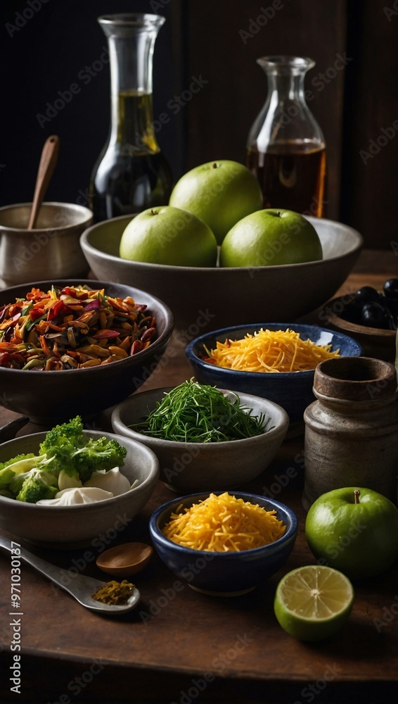 Balance of ingredients in the image reflects simplicity in fine dining. Balance of ingredients in the image reflects simplicity in fine dining.