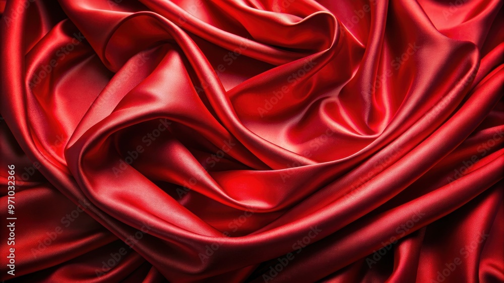 Obraz premium Red silk satin background with a luxurious and elegant texture , silk, satin, red, background, luxurious, elegant, fabric, smooth