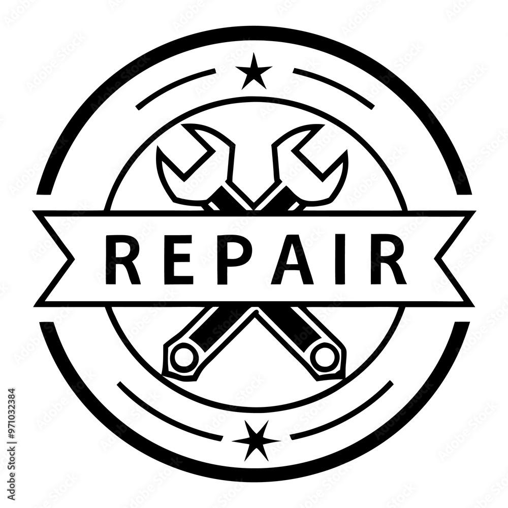 repair service outline coloring book page line art drawing repair service outline coloring book page line art drawing