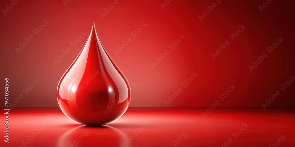 Obraz premium Blood donation concept on red background, blood donation, giving, blood, transfusion, medical, healthcare, needle