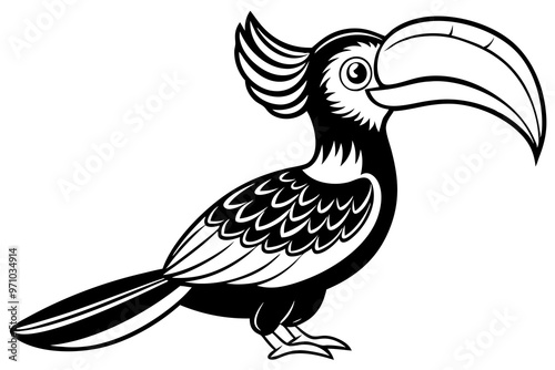 illustration of a cartoon bird