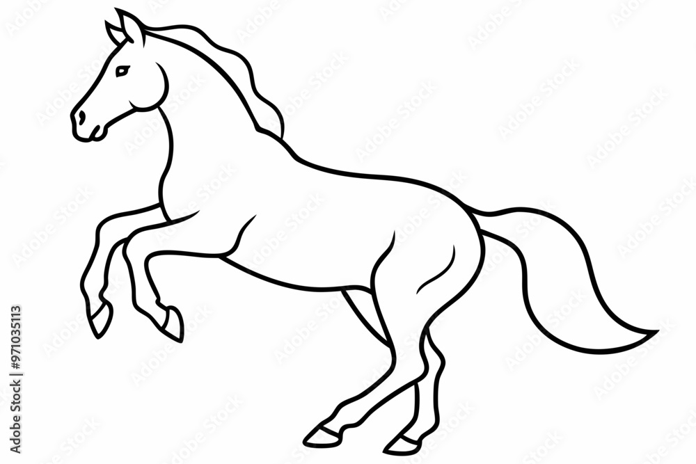 horse silhouette isolated on white horse silhouette isolated on white