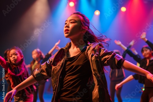 Children are little artists on stage