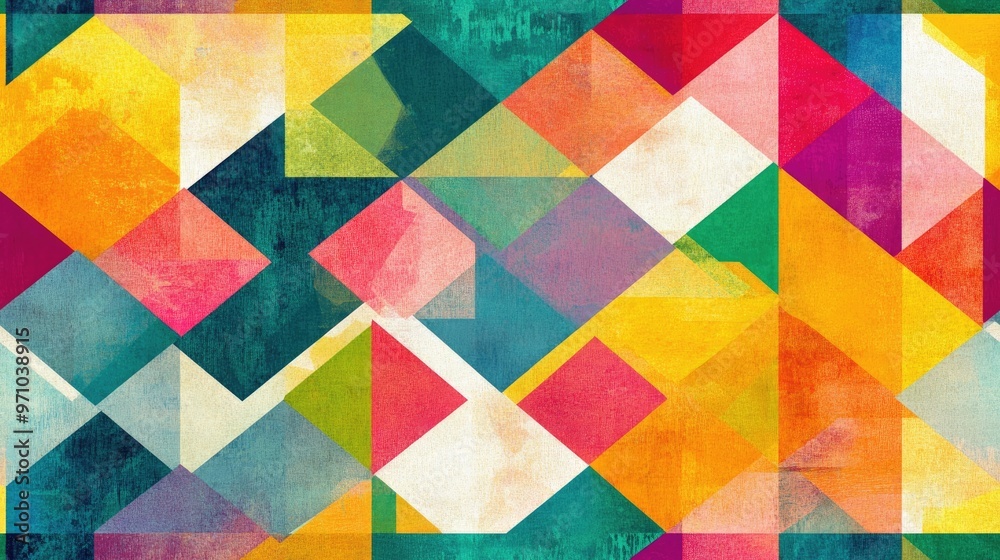Colorful geometric design pattern Colorful geometric design pattern