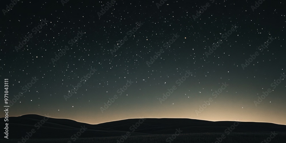 A serene night sky filled with stars over a tranquil landscape, showcasing the beauty of nature and the vastness of the universe. A serene night sky filled with stars over a tranquil landscape, showcasing the beauty of nature and the vastness of the universe.