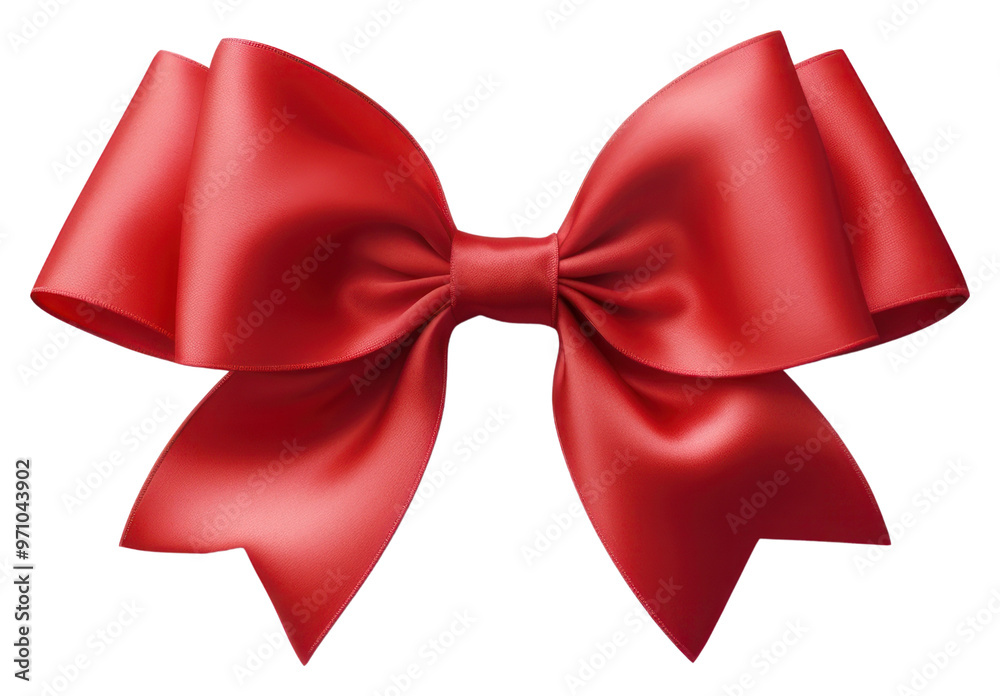 PNG Single red ribbon gift bow white background. PNG Single red ribbon gift bow white background.