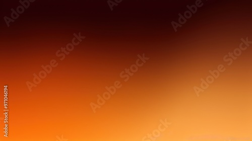 Amber background with brown pattern. Dark copper texture. Blurred gradient template.