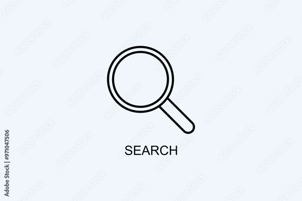 Search Vector Icon Or Logo Illustration