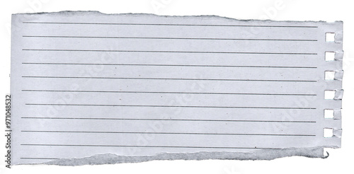 Ripped Torn Paper Edge Texture Transparent Background 