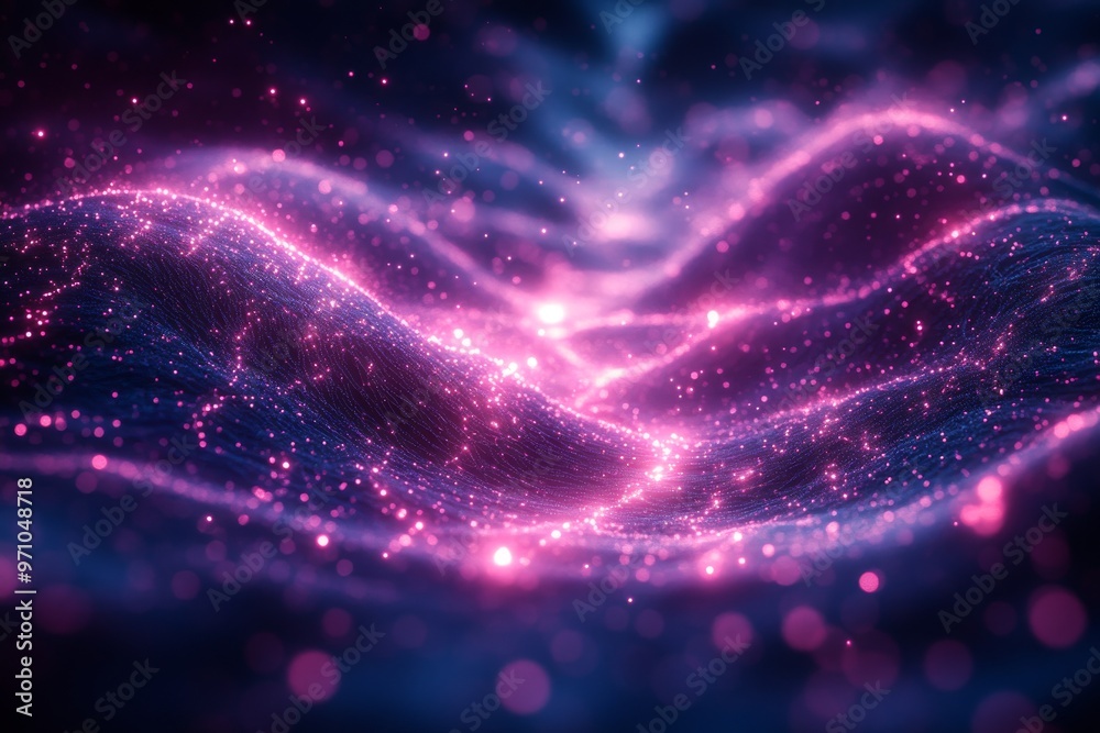 Intricate Fiber Optic Cables with Ethereal Light Pulses Intricate Fiber Optic Cables with Ethereal Light Pulses