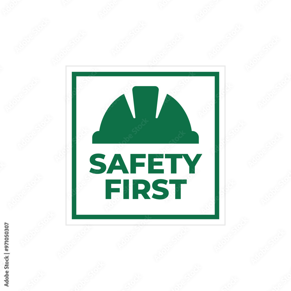 Safety first sign logo design for safety workplace factory manufacture banner. Safety first sign logo design for safety workplace factory manufacture banner.
