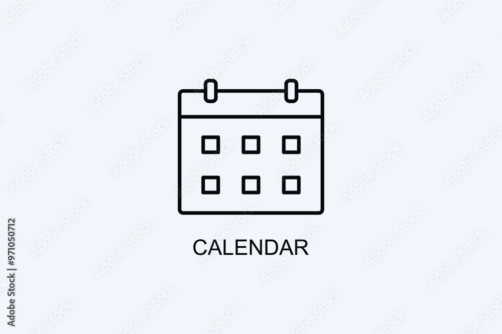 Calendar Vector Icon Or Logo Illustration Calendar Vector Icon Or Logo Illustration
