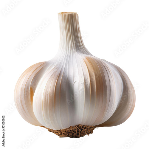 garlic isolated on white background
