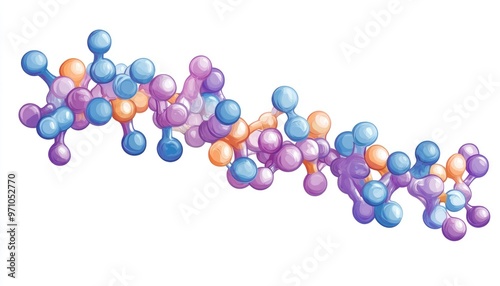 Simplified schematic representation of a phospholipid depicting the polar head group and non polar tail in a scientific 2D cartoon style