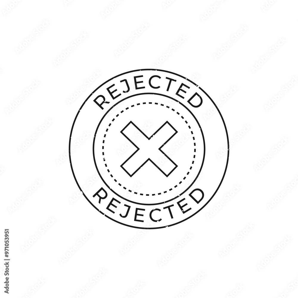 Rejected Stamp. Red Rejected Rubber Grunge Stamp Seal Vector Illustration. Rejected Stamp. Red Rejected Rubber Grunge Stamp Seal Vector Illustration.