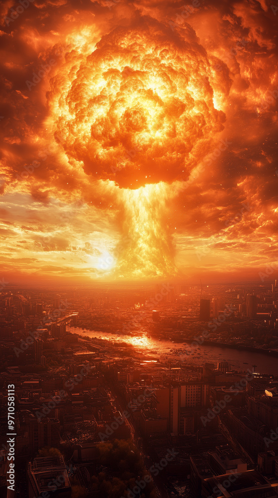 Apocalyptic Armageddon Storm Illustrating Planetary Destruction Concept Apocalyptic Armageddon Storm Illustrating Planetary Destruction Concept