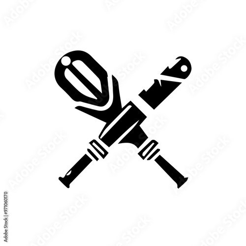 Racquet liner and solid vector vector icon  in black and white filled and solid style  in black