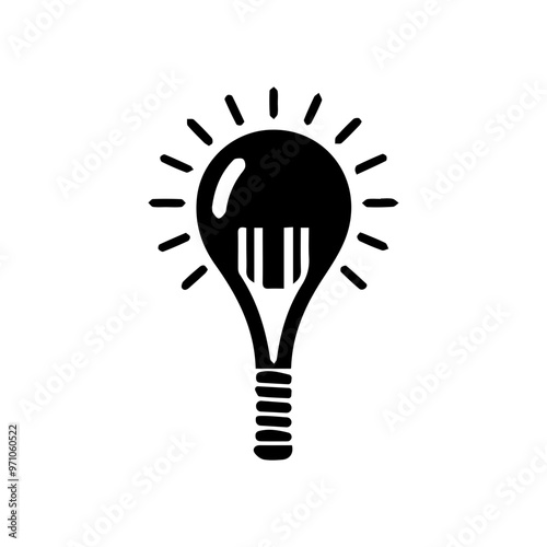 Racquet liner and solid vector vector icon  in black and white filled and solid style  in black