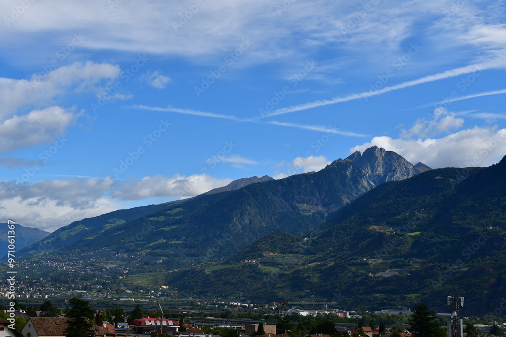Schöne Landschaft bei Lana in Südtirol